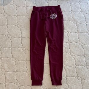 Justice Maroon Jogger Pants